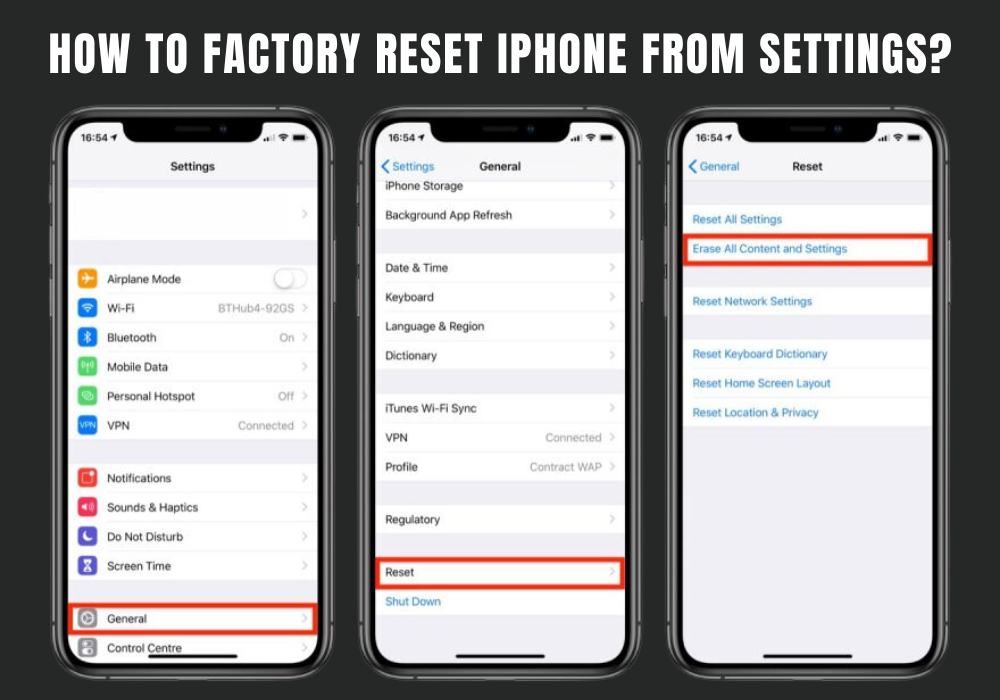 How to Factory Reset iPhone from Settings
